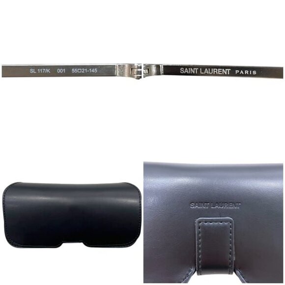 Saint Laurent Sunglasses in Black Silver Sl117 main image 9